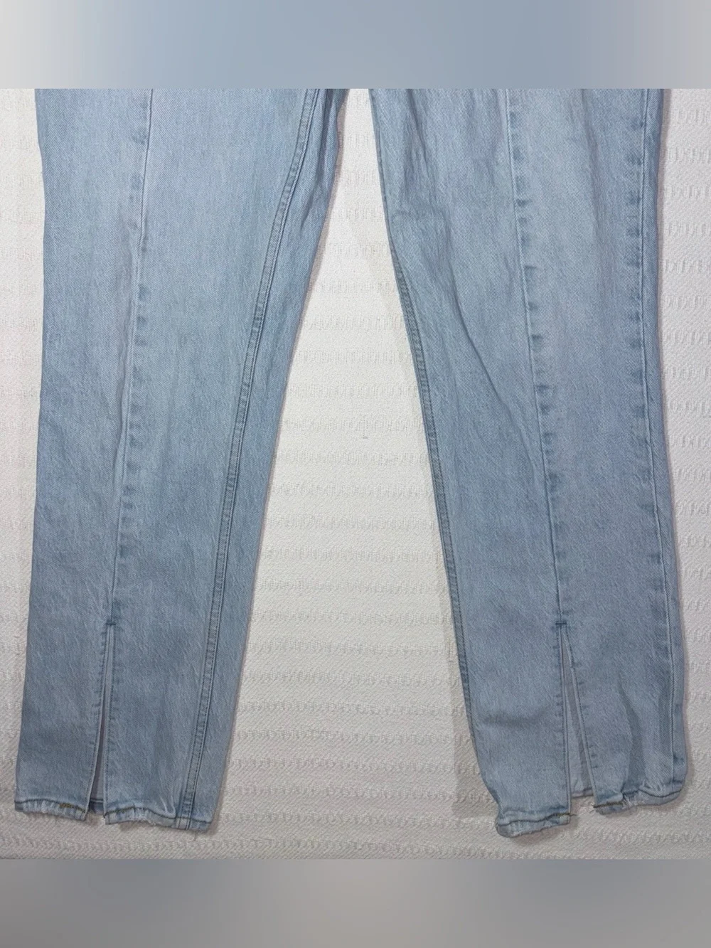 Abercrombie Fitch 90s Straight Ultra High Rise Jeans Womens Size 28/6 Light Wash - Picture 4 of 12